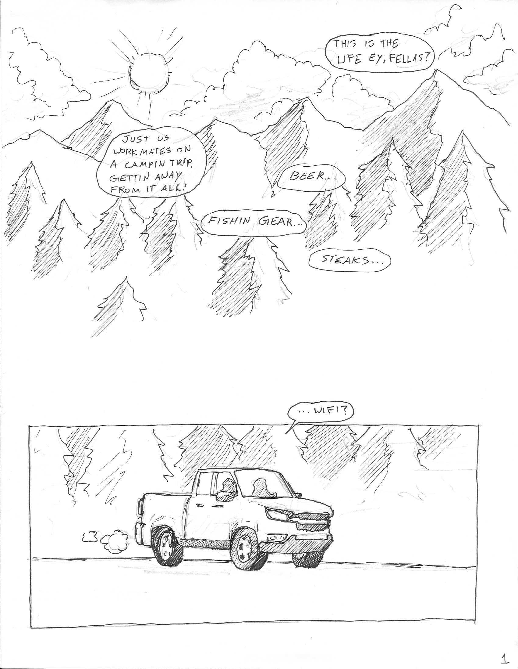 The Outdoorsmen Comic Page 1