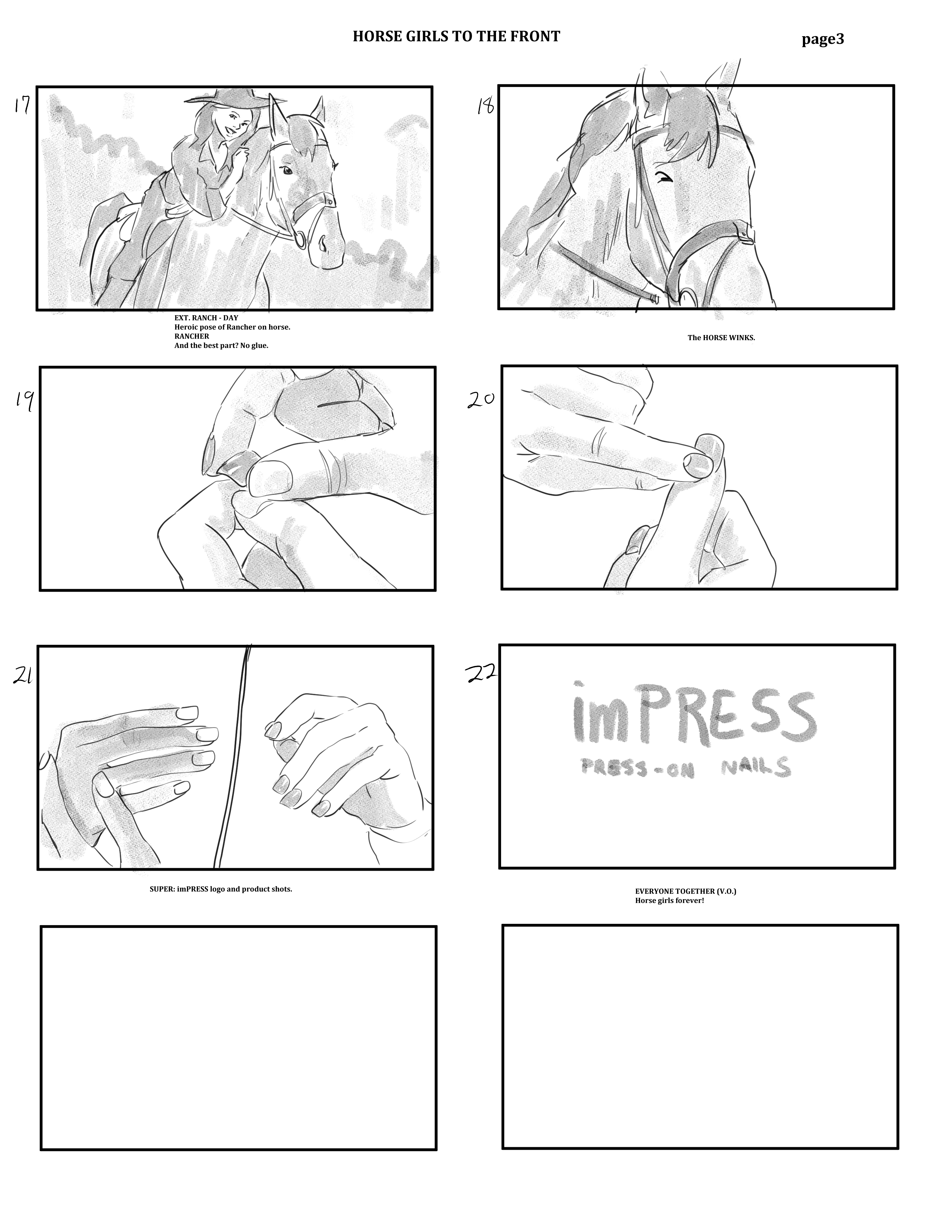 imPRESS Storyboards – Horse Girls to the Front 3