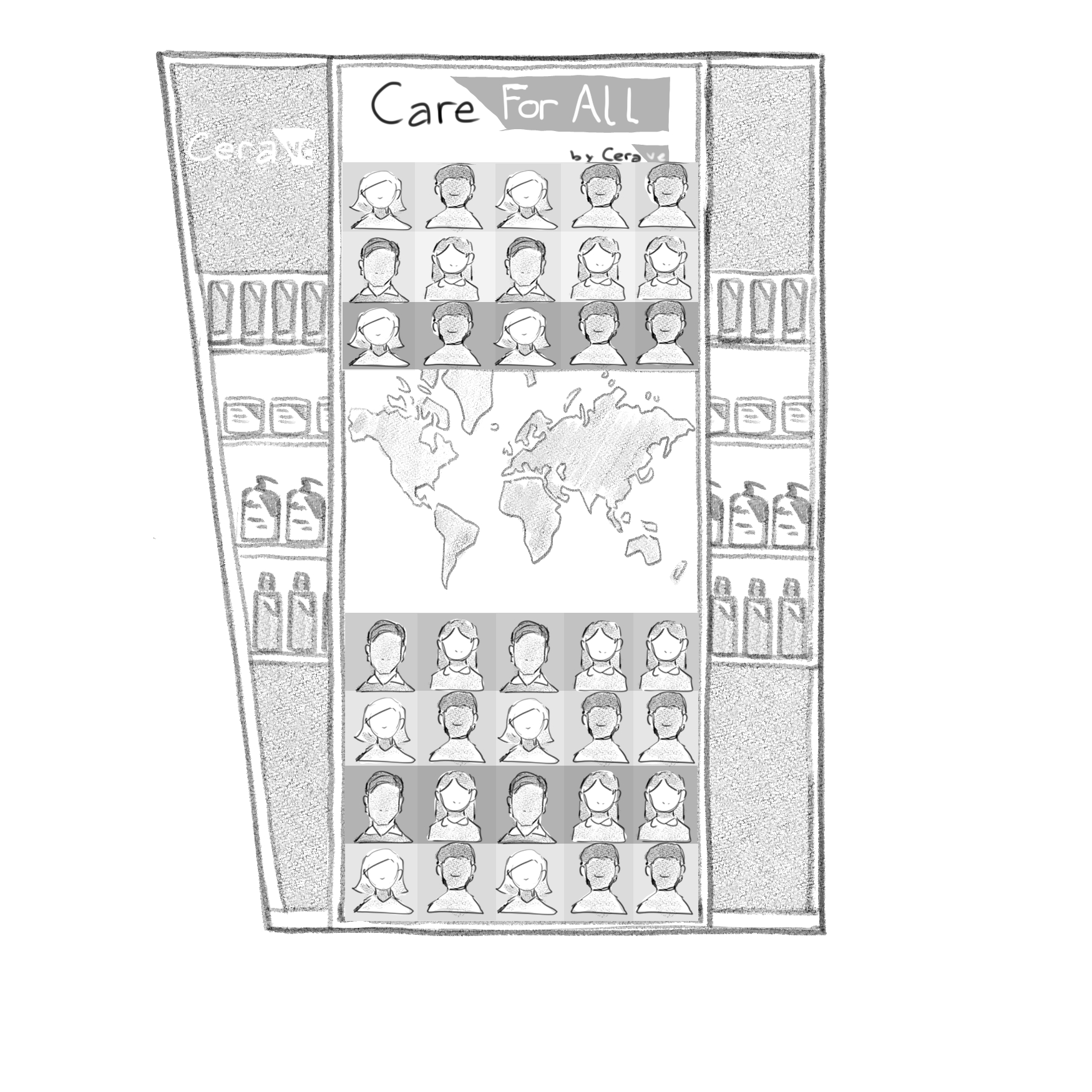 CeraVe Expo – Monitor Booth Concept 1