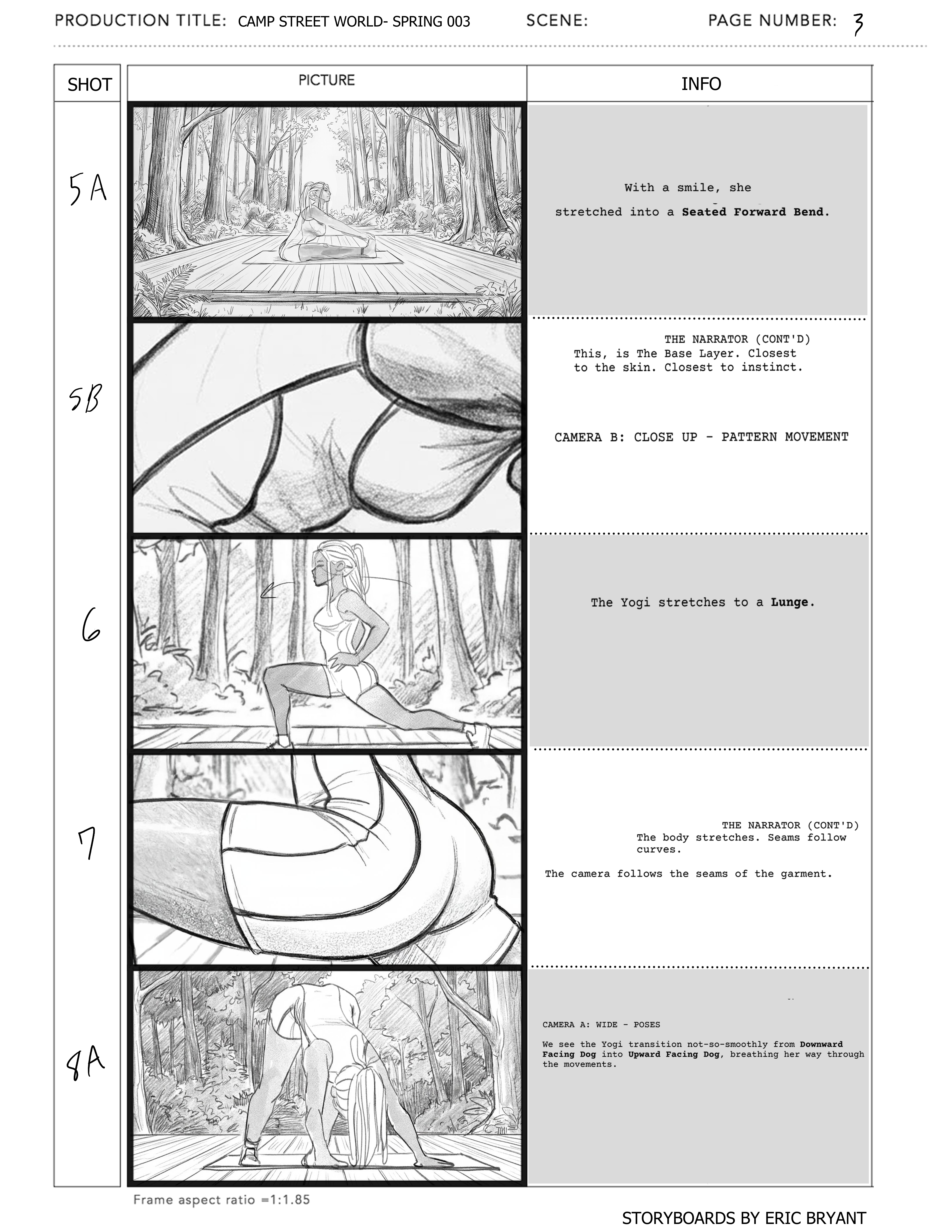 Camp Street World Spring Storyboards Page 3