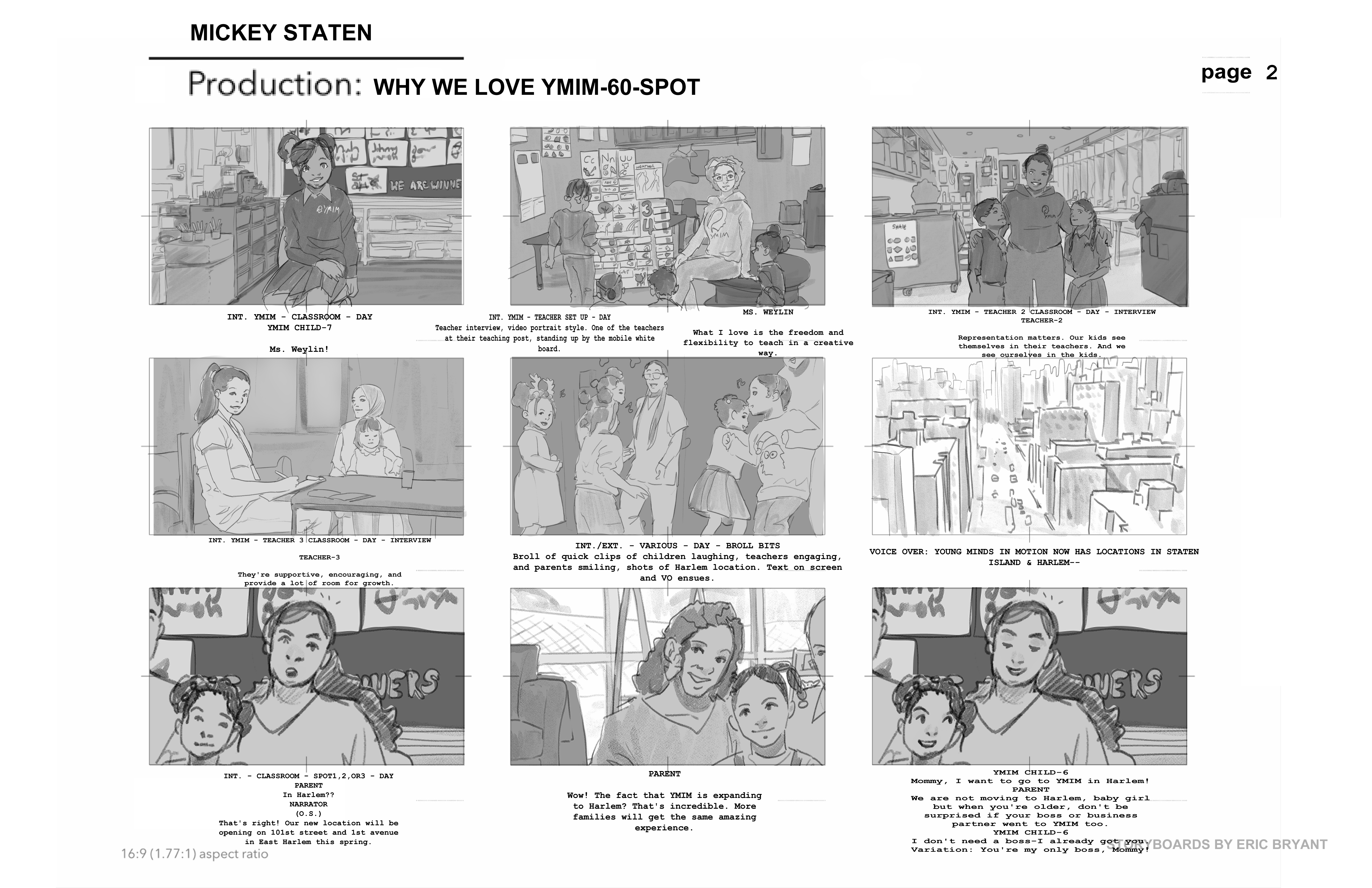 Young Minds in Motion Storyboards – Page 2